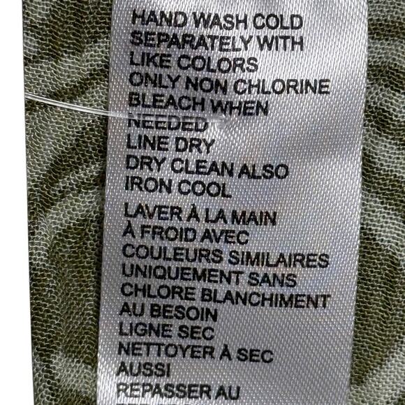 Free People Riviera Moss Green Print Open Kimono Long Jacket NWT Boho sz ALL OS - Picture 14 of 16